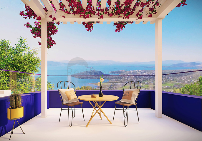 مساكن تطل على البحر ، مع طبيعة مذهلة بعيدا عن ضجيج المدينة.