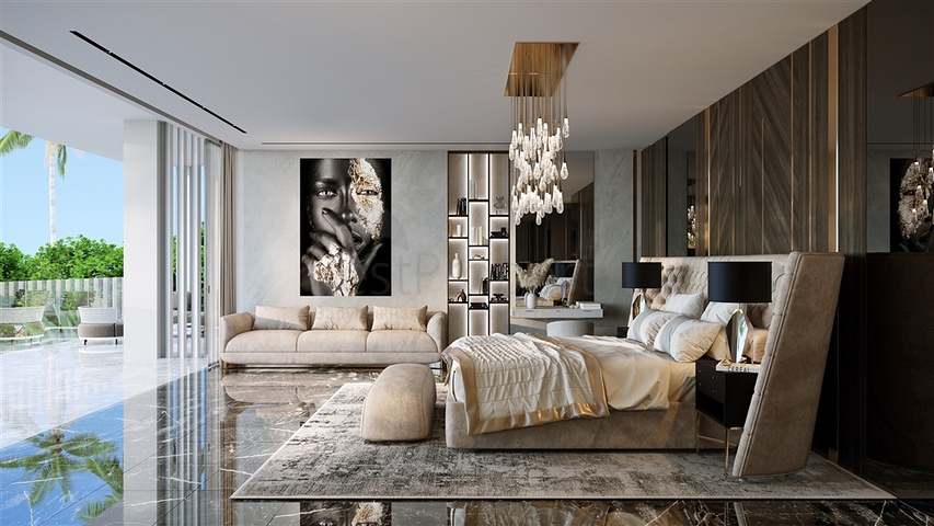 مشروع مجمع من فيلات من الدرجة الممتازة من طابقين بتصميم أصلي