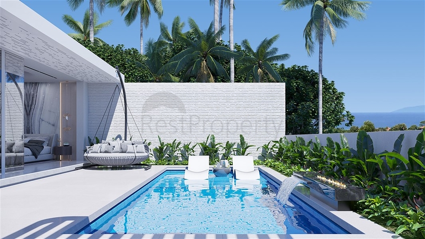 مجمع فلل فاخرة على طراز كاليفورنيا على المنحدر الجنوبي لجزيرة بالي