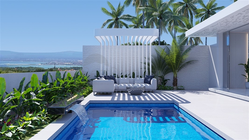 مجمع فلل فاخرة على طراز كاليفورنيا على المنحدر الجنوبي لجزيرة بالي