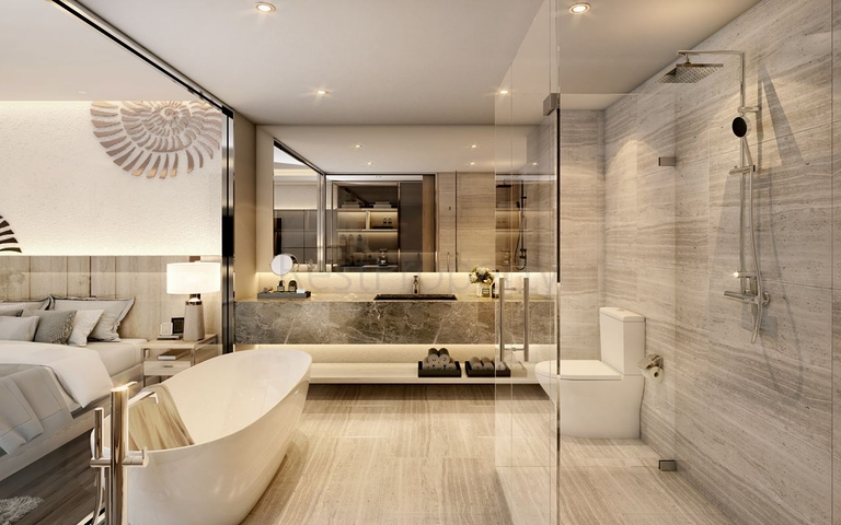 شقق من الدرجة الممتازة على بعد 200 متر من شاطئ كمالا