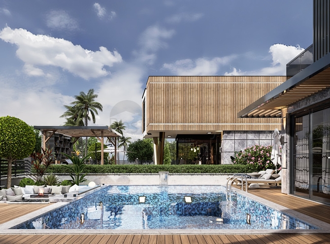 مجمع جديد من الفيلات المنفصلة بالقرب من البحر