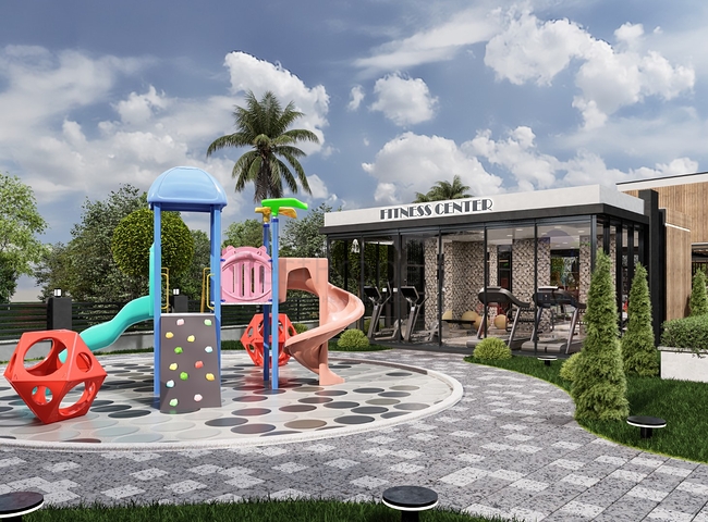 مجمع جديد من الفيلات المنفصلة بالقرب من البحر