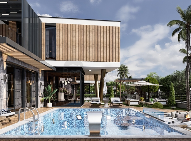 مجمع جديد من الفيلات المنفصلة بالقرب من البحر