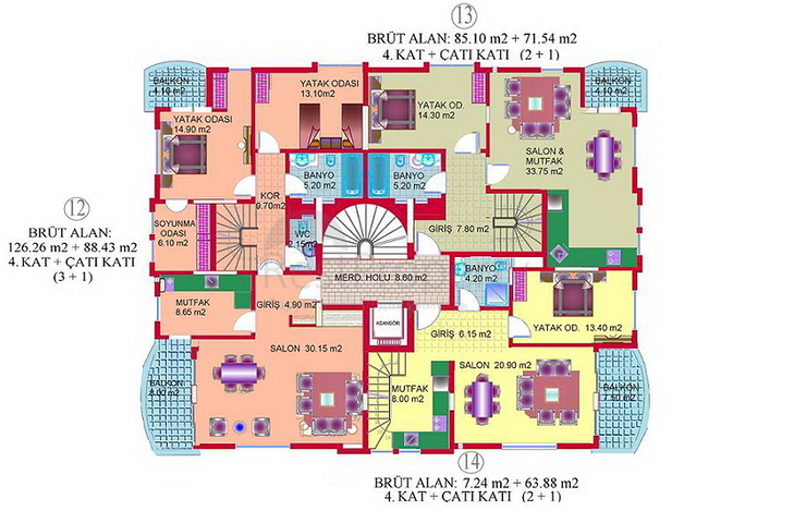 شقق للبيع في أنطاليا 