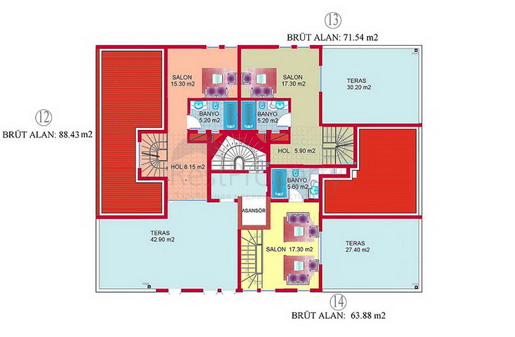 شقق للبيع في أنطاليا 