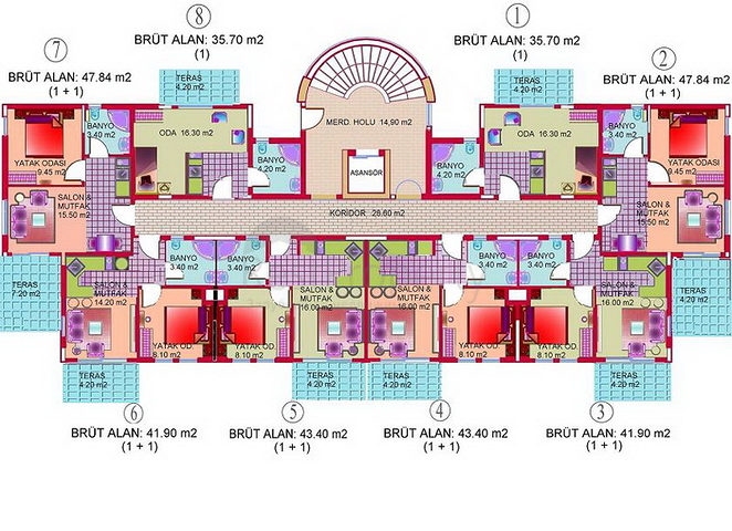 شقق للبيع في أنطاليا 