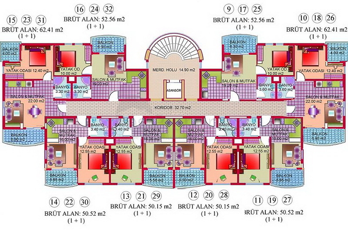 شقق للبيع في أنطاليا 