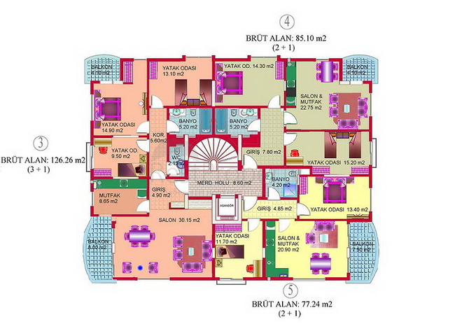 شقق للبيع في أنطاليا 