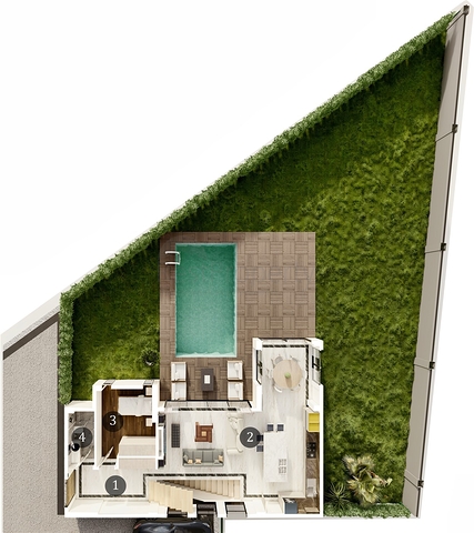 فلل 3+1 و 4+1 و 5+1 في منطقة دوشيمالتي - أنطاليا 