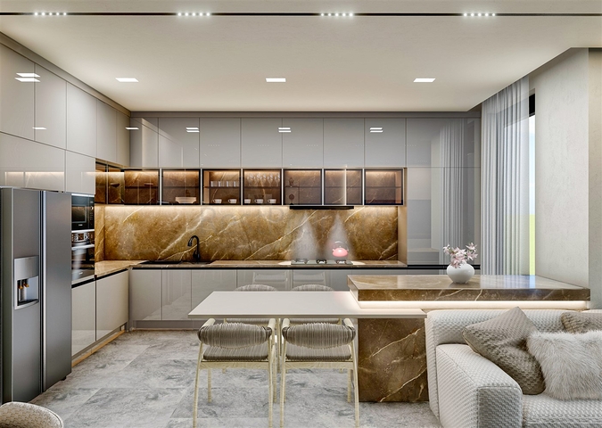 فلل 3+1 و 4+1 و 5+1 في منطقة دوشيمالتي - أنطاليا 