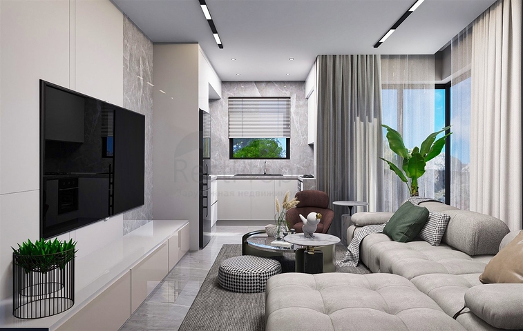 شقق دوبلكس 2 + 1 في حي البرسيمون-أنطاليا