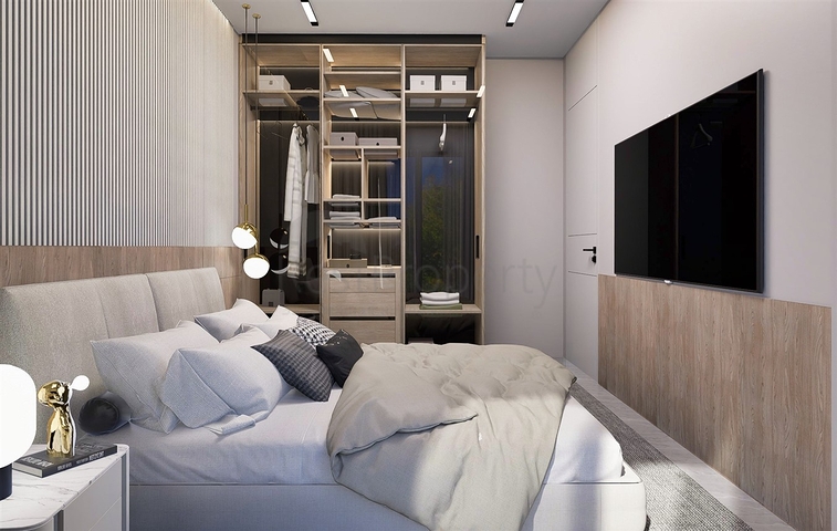 شقق دوبلكس 2 + 1 في حي البرسيمون-أنطاليا