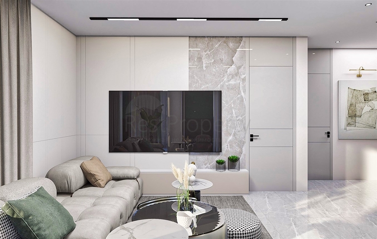 شقق دوبلكس 2 + 1 في حي البرسيمون-أنطاليا