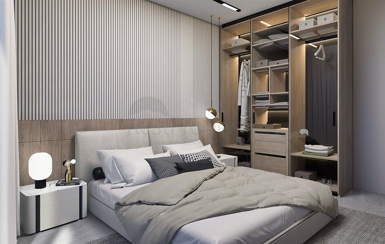 شقق دوبلكس 2 + 1 في حي البرسيمون-أنطاليا