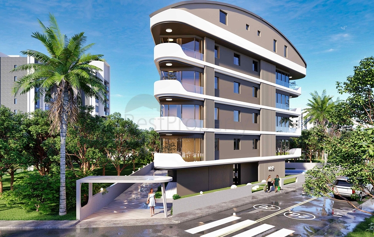 شقق دوبلكس 2 + 1 في حي البرسيمون-أنطاليا