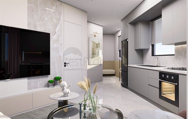 شقق دوبلكس 2 + 1 في حي البرسيمون-أنطاليا