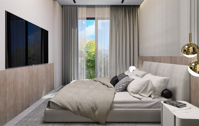 شقق دوبلكس 2 + 1 في حي البرسيمون-أنطاليا