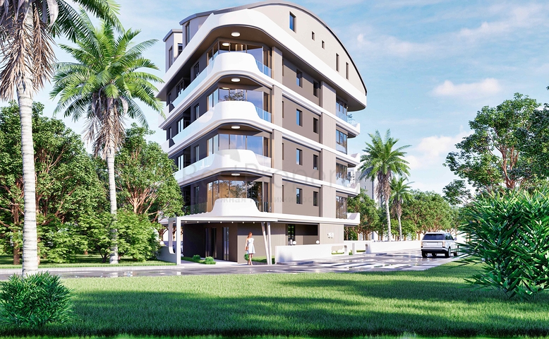 شقق دوبلكس 2 + 1 في حي البرسيمون-أنطاليا