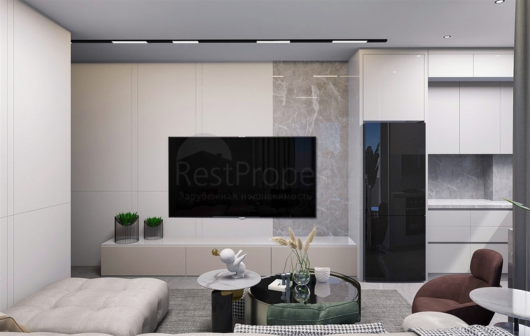 شقق دوبلكس 2 + 1 في حي البرسيمون-أنطاليا