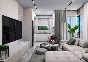 شقق دوبلكس 2 + 1 في حي البرسيمون-أنطاليا