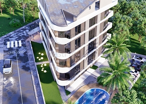 شقق دوبلكس 2 + 1 في حي البرسيمون-أنطاليا