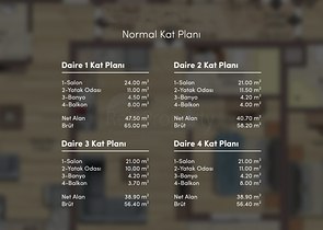 شقق دوبلكس 2 + 1 في حي البرسيمون-أنطاليا