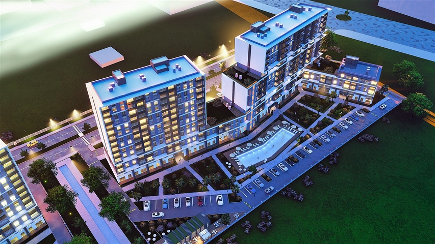 شقق 1+1 و 2+1 في منطقة كيبيز - أنطاليا