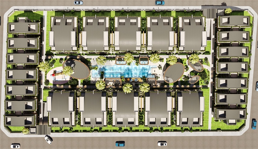 فلل 4 + 1 في دوشيميالتي-منطقة أنطاليا 