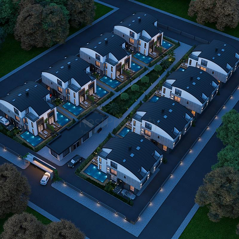 فيلا 5+1 في منطقة سايد انطاليا 