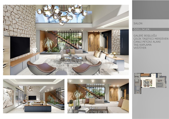 فيلا 6+1 في ارمينيك - حي أنطاليا