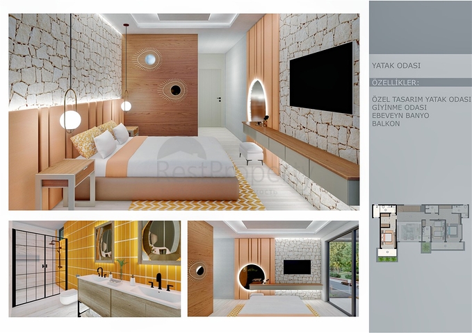 فيلا 6+1 في ارمينيك - حي أنطاليا