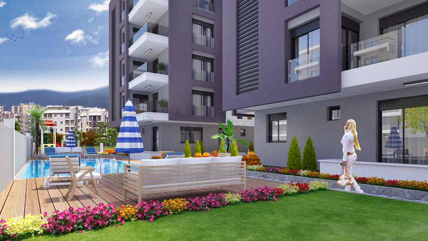 مجمع سكني في وسط أنطاليا ، بالقرب من البحر 