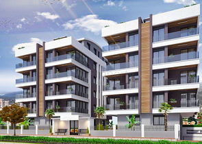 مجمع سكني في وسط أنطاليا ، بالقرب من البحر 