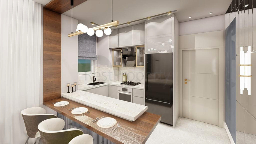 شقق 1+1 في كيبيز-منطقة أنطاليا 