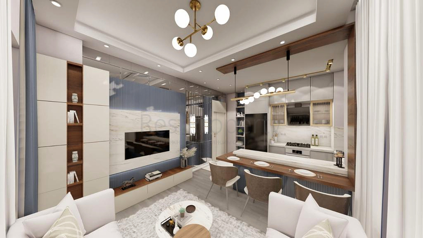 شقق 1+1 في كيبيز-منطقة أنطاليا 