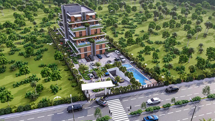 شقق 1+1 في التينتاس-منطقة أنطاليا 