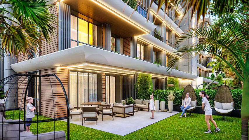 شقق 1+1 في التينتاس-منطقة أنطاليا 