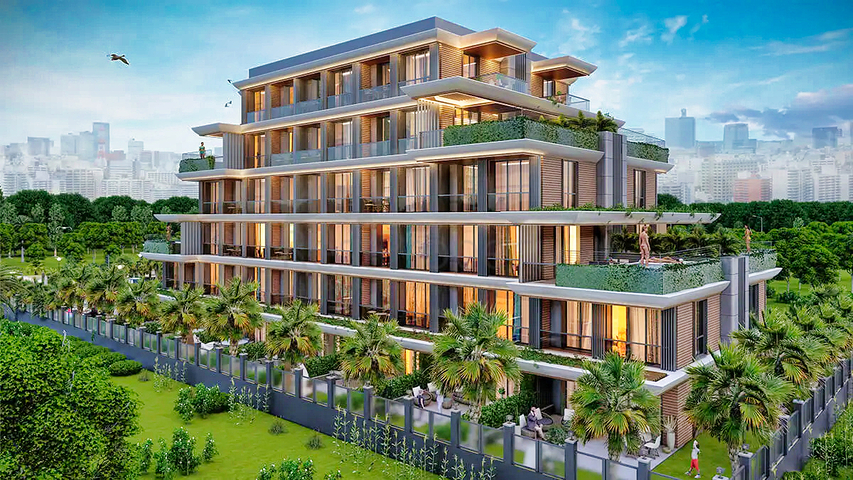 شقق 1+1 في التينتاس-منطقة أنطاليا 