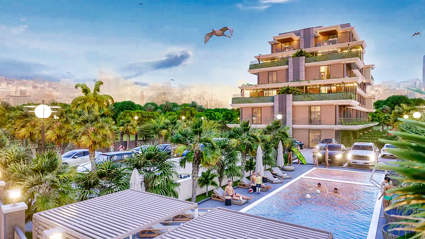 شقق 1+1 في التينتاس-منطقة أنطاليا 