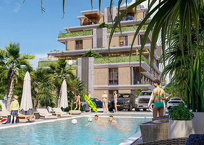 شقق 1+1 في التينتاس-منطقة أنطاليا 