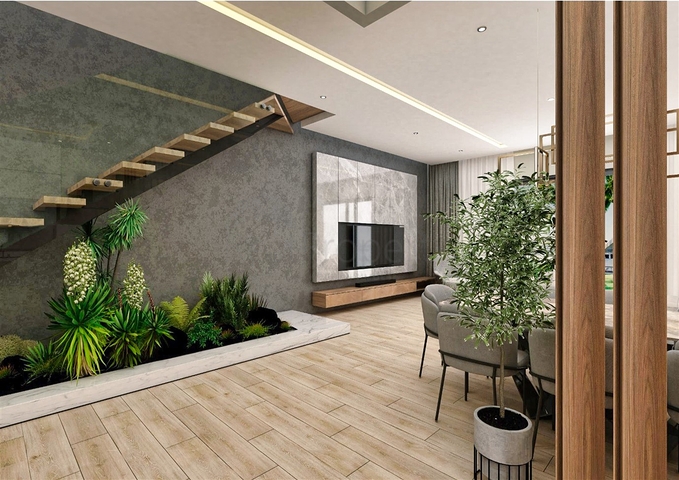 فيلا 4 + 1 في حي ارمينيك انطاليا