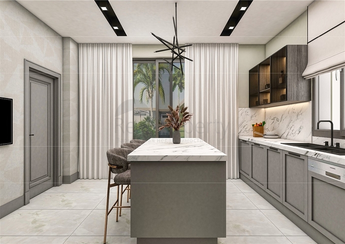 فيلا 5 + 1 في حي ارمينيك انطاليا