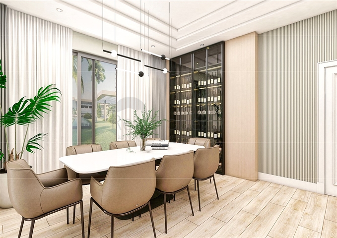 فيلا 5 + 1 في حي ارمينيك انطاليا