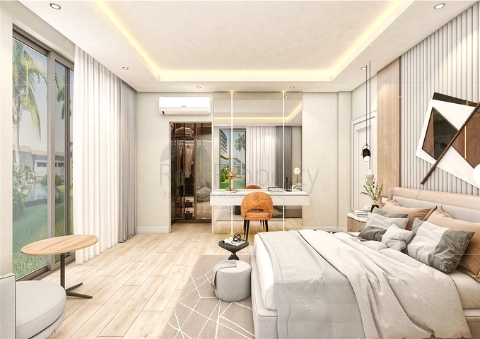 فيلا 5 + 1 في حي ارمينيك انطاليا