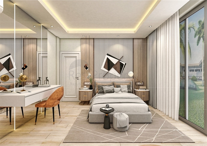 فيلا 5 + 1 في حي ارمينيك انطاليا