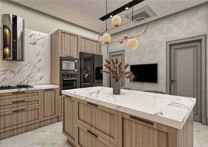 فيلا 5 + 1 في حي ارمينيك انطاليا