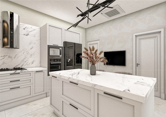 فيلا 5 + 1 في حي ارمينيك انطاليا