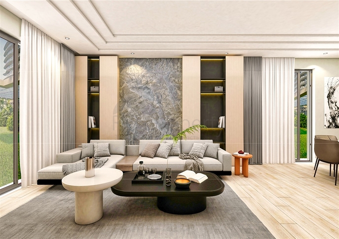 فيلا 5 + 1 في حي ارمينيك انطاليا