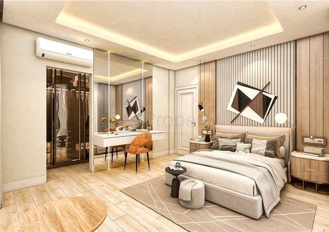 فيلا 5 + 1 في حي ارمينيك انطاليا